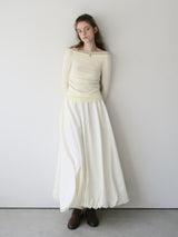 balloon long skirt