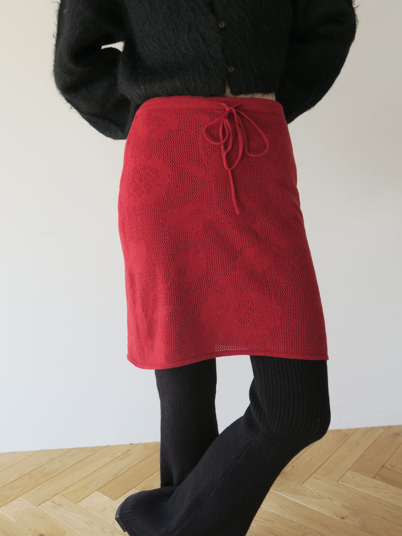 design knit skirt