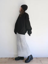 glitter knit maxi skirt