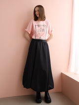 fluffy balloon maxi skirt