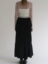 washer shirring skirt（black）