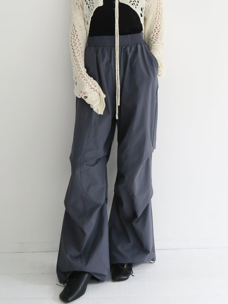 wrap skirt tuck pants