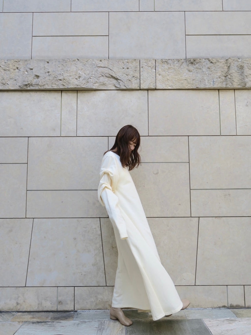 【阪急うめだ本店 POP UP】 design sleeve flare dress（ivory）