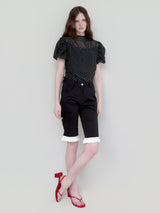 gather dot blouse