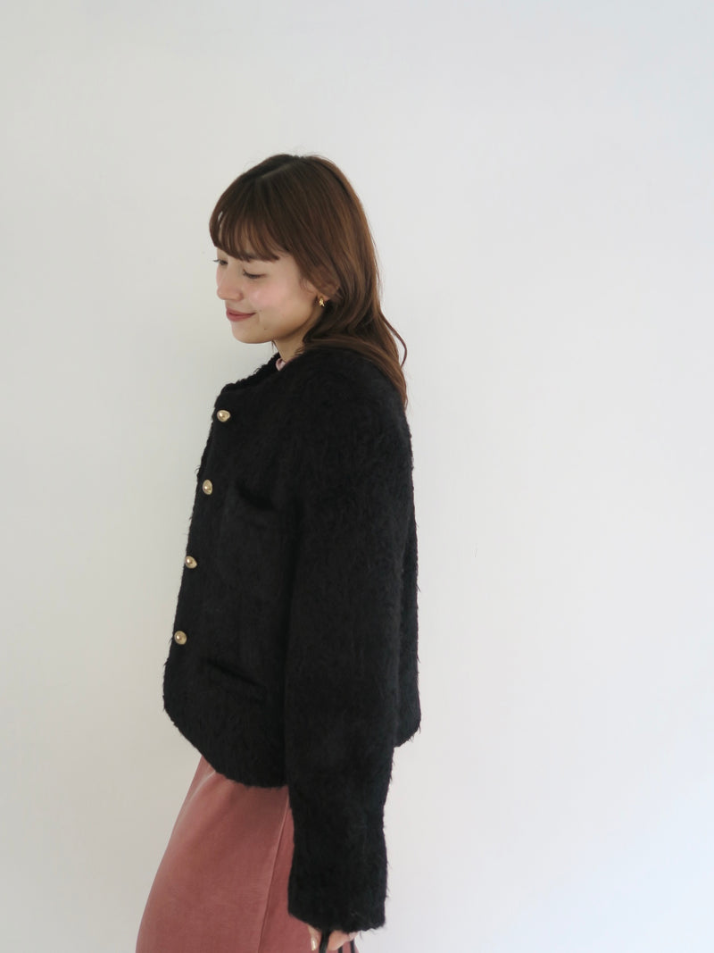 shaggy tweed jacket