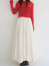balloon long skirt
