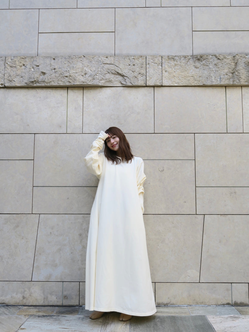 【阪急うめだ本店 POP UP】 design sleeve flare dress（ivory）