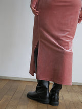 【阪急うめだ本店 POP UP】 back ribbon velour dress