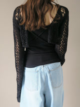 openwork knit bolero