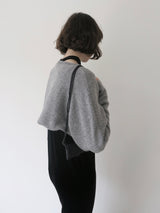 cropped cape knit