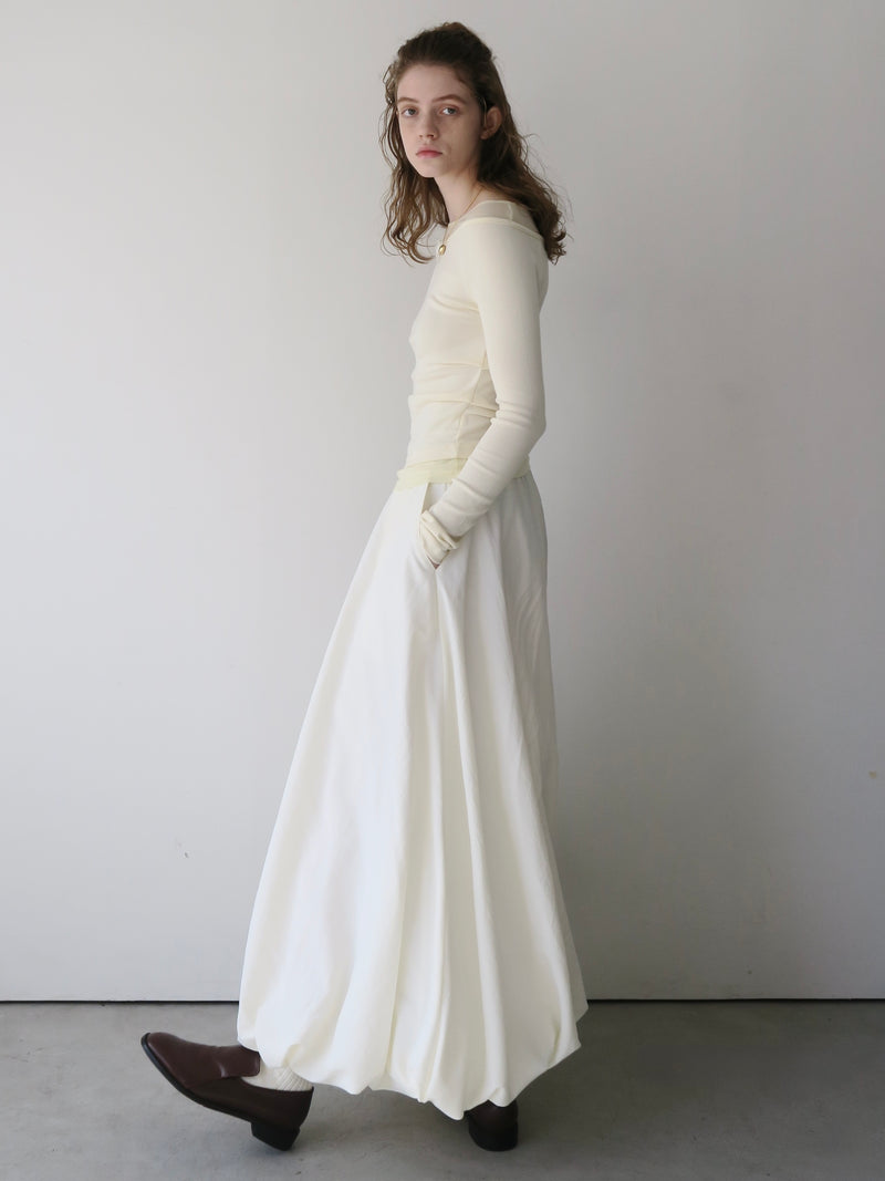 balloon long skirt