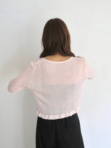 sheer ribbon cardigan