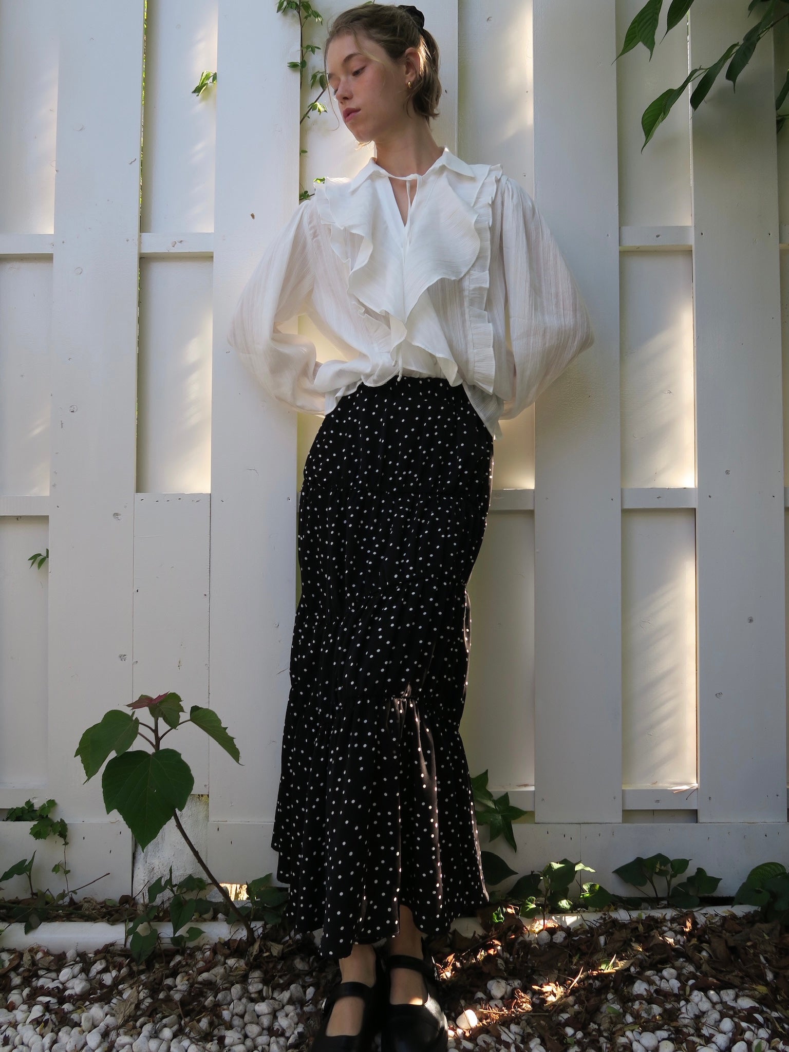 レビュー高評価商品 dot washer shirring skirt – miies miim スカート