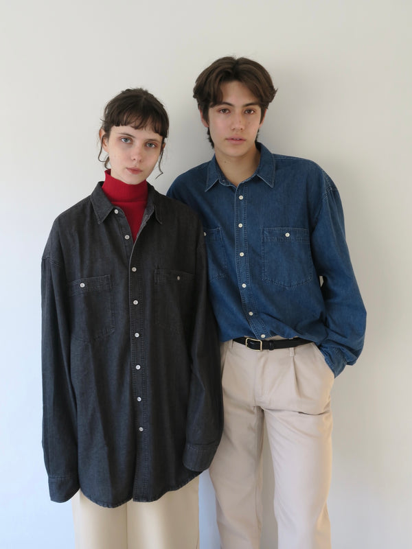 unisex / denim over shirt