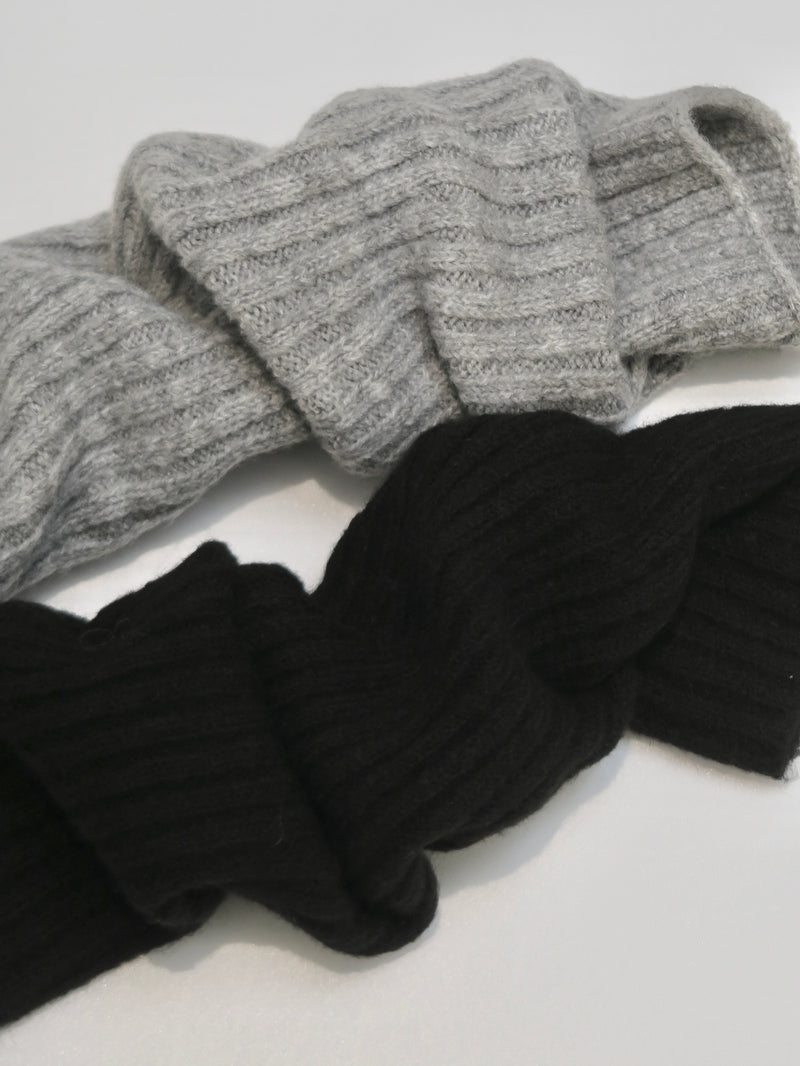 wool rib knit arm warmer