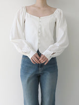 [ sample sale ] puff sleeve blouse