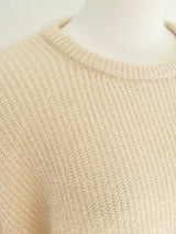 glitter crew neck knit