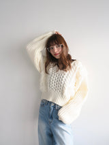 fringe cropped knit