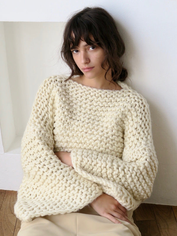 【阪急うめだ本店 POPUP 先行販売】handmade chunky knit