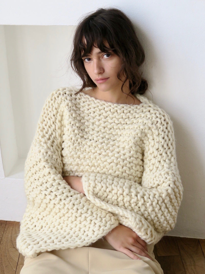 【阪急うめだ本店 POPUP 先行販売】handmade chunky knit