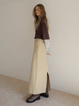 straight maxi skirt