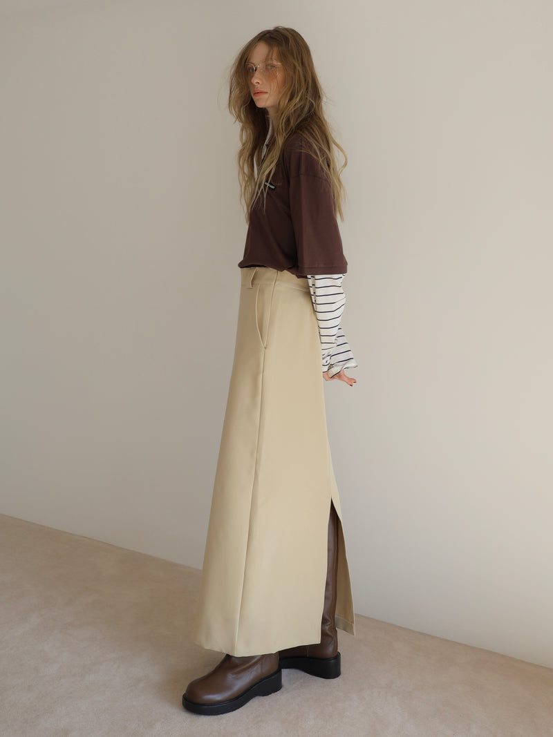 straight maxi skirt