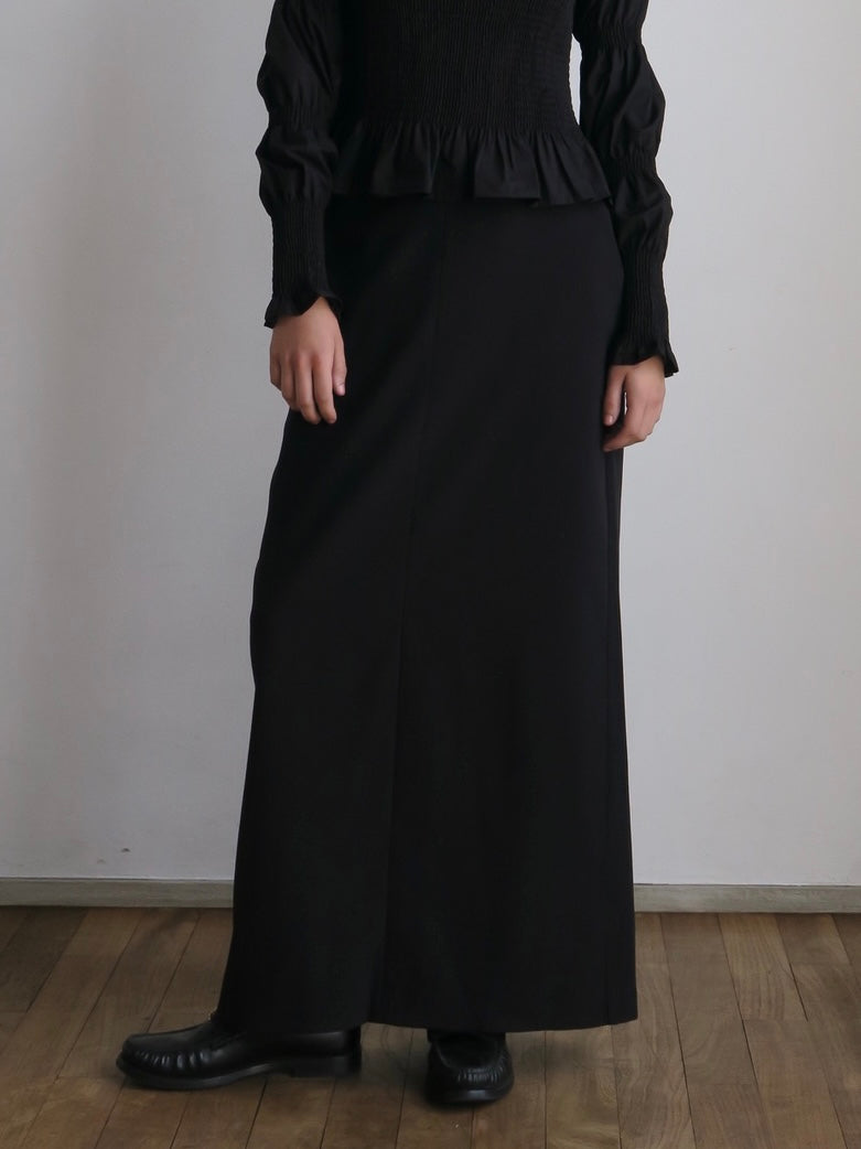 【阪急うめだ本店 POP UP】 straight maxi skirt（black）