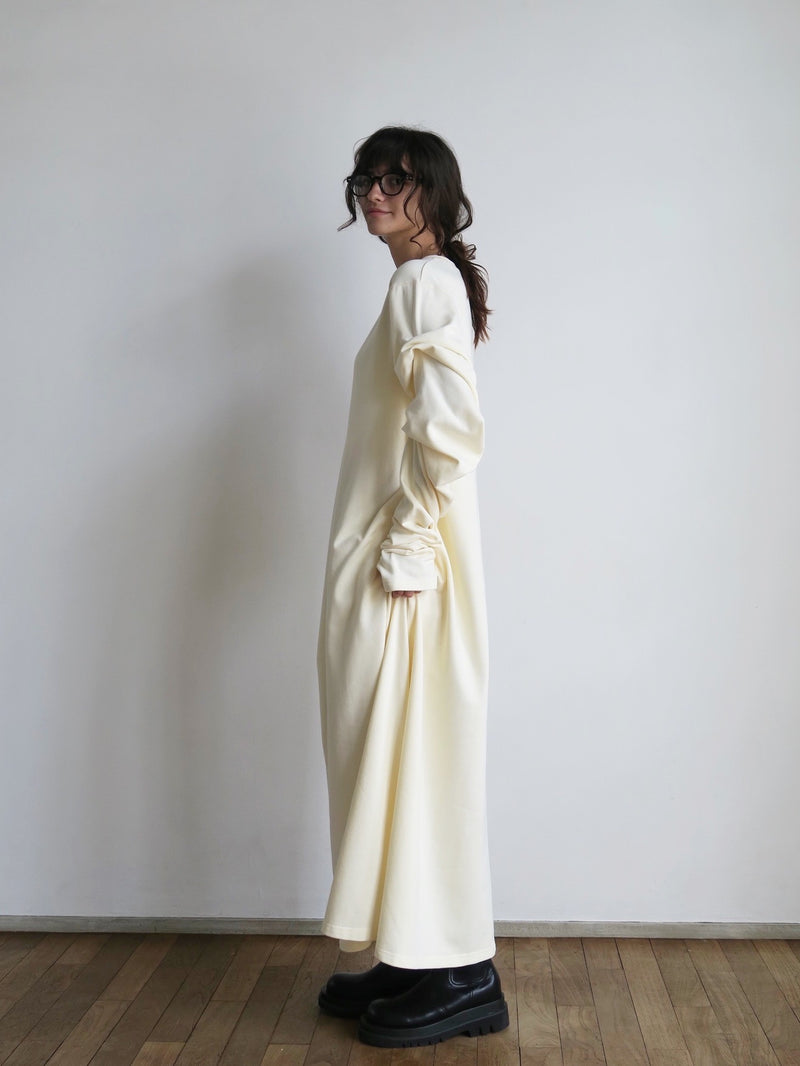 【阪急うめだ本店 POP UP】 design sleeve flare dress（ivory）