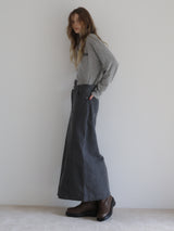 ASYMMETRY DENIM SKIRT