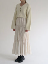 washer shirring skirt（ivory）