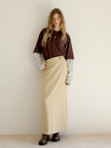 straight maxi skirt