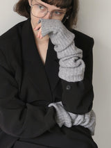 wool rib knit arm warmer