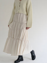 washer shirring skirt（ivory）