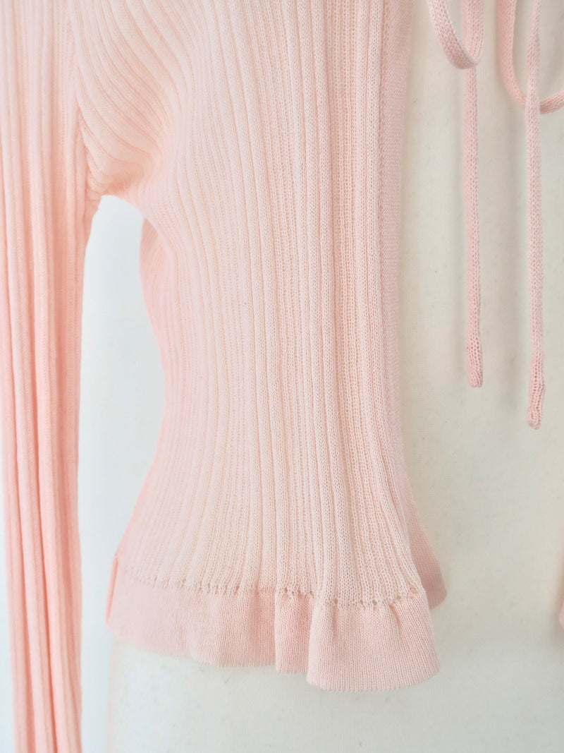 sheer ribbon cardigan