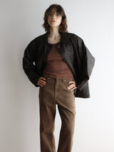 soft leather over jacket