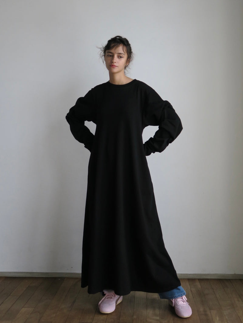 【阪急うめだ本店 POP UP】 design sleeve flare dress（black）