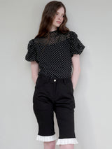 gather dot blouse