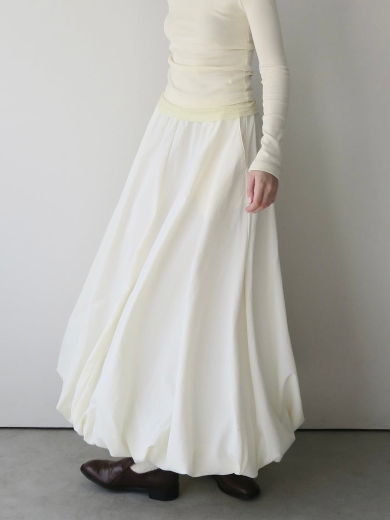 balloon long skirt