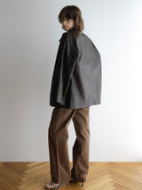soft leather over jacket