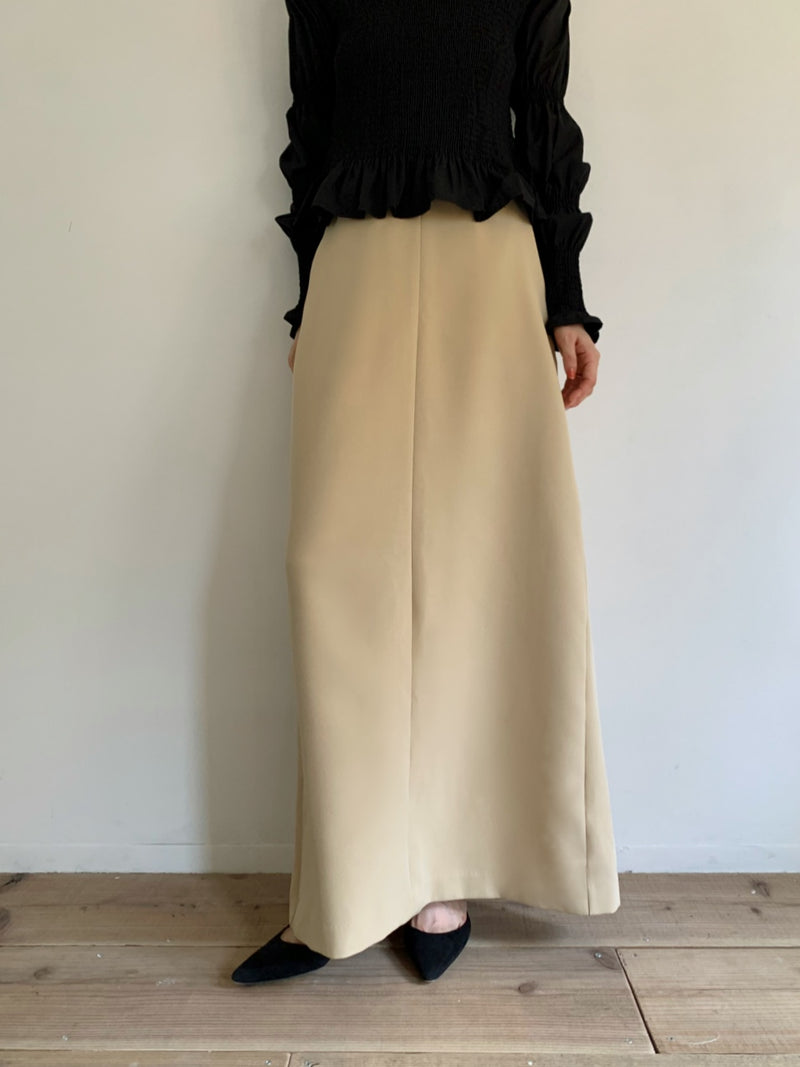 【阪急うめだ本店 POP UP】 straight maxi skirt（beige）