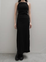 back open rib cami dress
