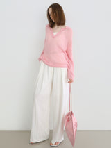 wool airy open knit