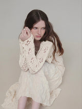 openwork knit bolero