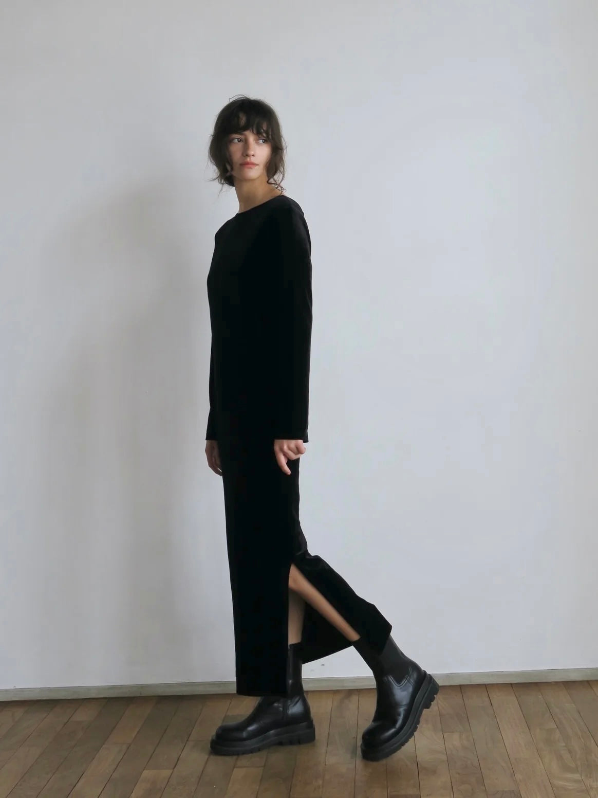 ワンピース miiesmiim BACK RIBBON VELOUR DRESS back ribbon velour dress – miies miim