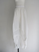wrap skirt tuck pants