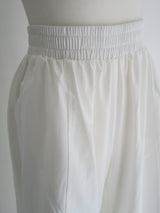 wrap skirt tuck pants