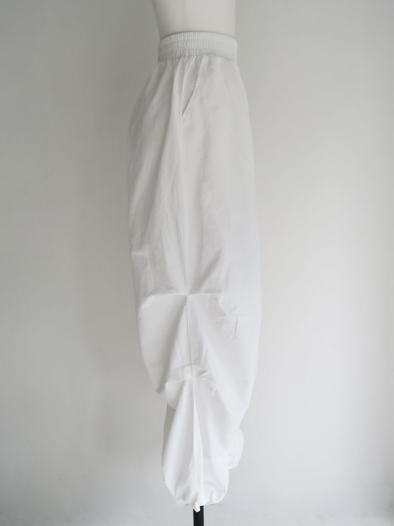 wrap skirt tuck pants