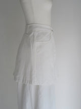 wrap skirt tuck pants