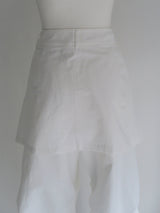 wrap skirt tuck pants