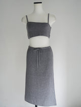 [ sample sale ] bustier knit set up